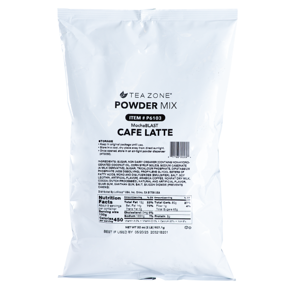 MochaBLAST Café Latte Powder (2 lbs) Case Of 6