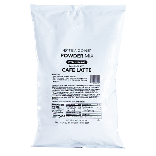 MochaBLAST Café Latte Powder (2 lbs) Case Of 6