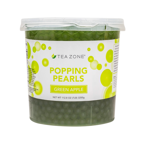 Tea Zone Green Apple Popping Pearls (7 lbs) Case of 4 B2060
