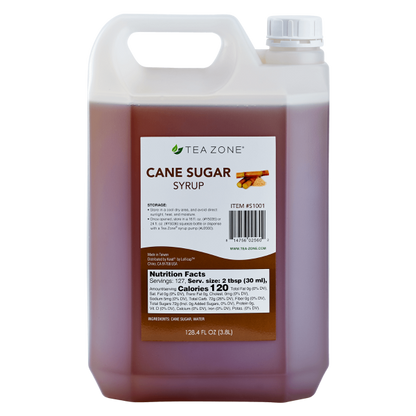 Tea Zone Cane Sugar Syrup 128.4 FL. OZ. (3.8 L) Case Of 4