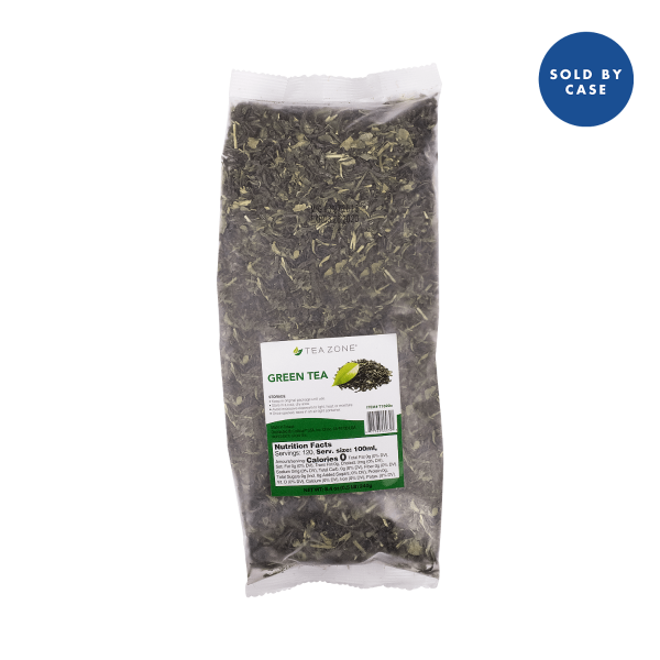 Tea Zone Green Tea Leaves - Case Of 25 Bags