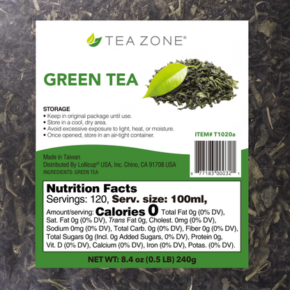 Tea Zone Green Tea Leaves - Case Of 25 Bags