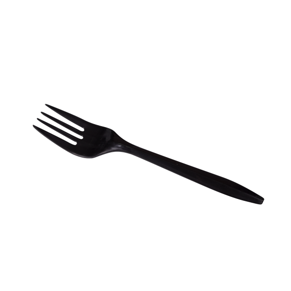 Karat PP Plastic Medium Weight Forks Bulk Box - Black - 1,000 ct