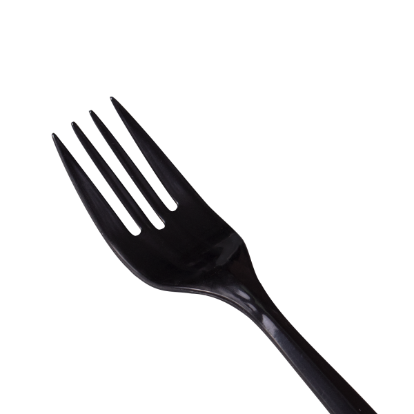 Karat PP Plastic Medium Weight Forks Bulk Box - Black - 1,000 ct