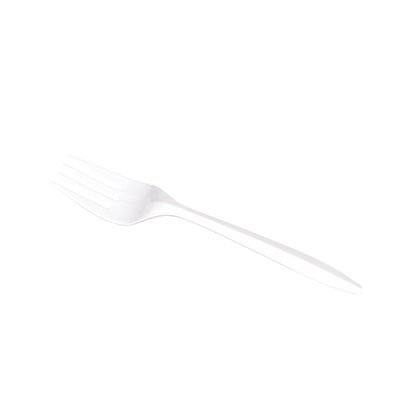 Karat PP Plastic Medium Weight Forks - White - 1,000 ct