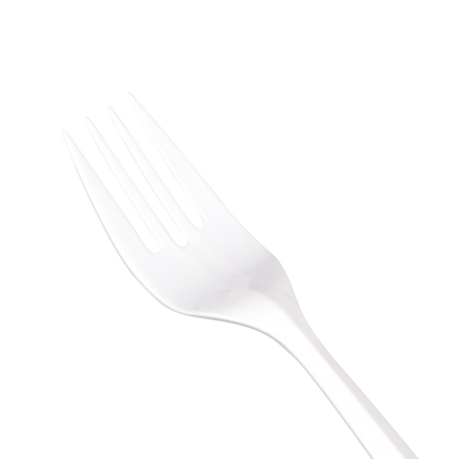 Karat PP Plastic Medium Weight Forks - White - 1,000 ct