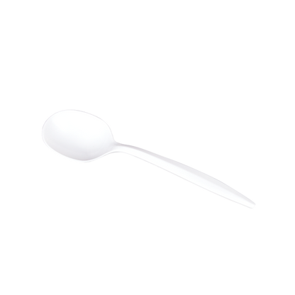 Karat PP Plastic  Medium Weight Soup Spoons - White - 1,000 ct