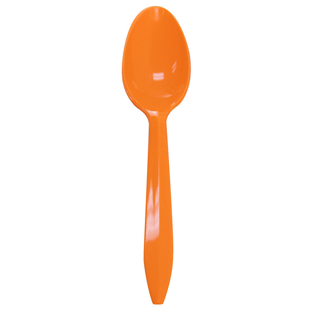 Karat PP Plastic Medium Weight Tea Spoons - Orange - 1,000 ct
