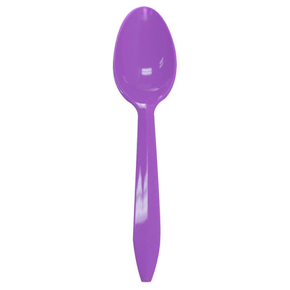 Karat PP Plastic Medium Weight Tea Spoons - Purple - 1,000 ct