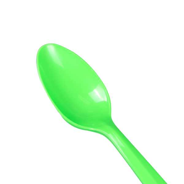 Karat PP Plastic Medium Weight Tea Spoons - Green - 1,000 ct