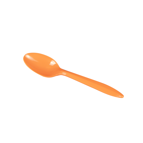 Karat PP Plastic Medium Weight Tea Spoons - Orange - 1,000 ct