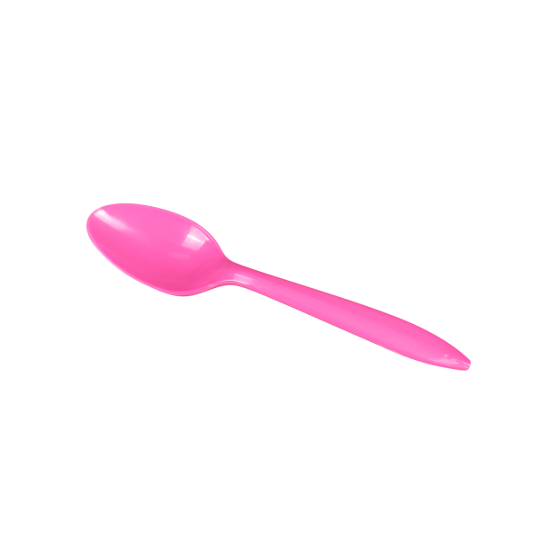 Karat PP Plastic Medium Weight Tea Spoons - Pink - 1,000 ct
