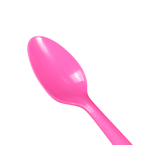 Karat PP Plastic Medium Weight Tea Spoons - Pink - 1,000 ct