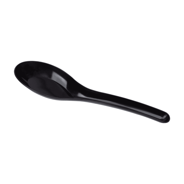 Karat Med-Heavy Weight Asian Soup Spoon - Black - 1,000 ct