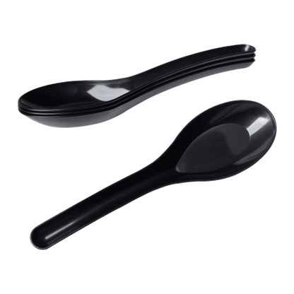 Karat Med-Heavy Weight Asian Soup Spoon - Black - 1,000 ct