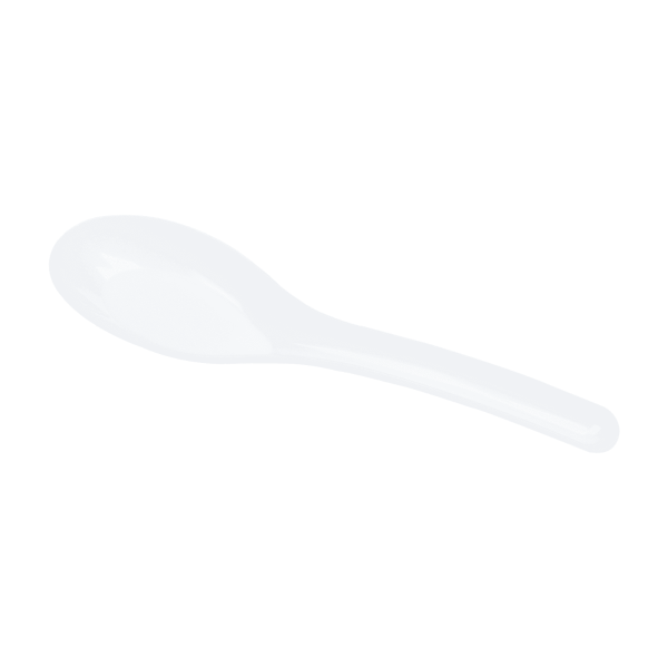 Karat Med-Heavy Weight Asian Soup Spoon - White - 1,000 ct