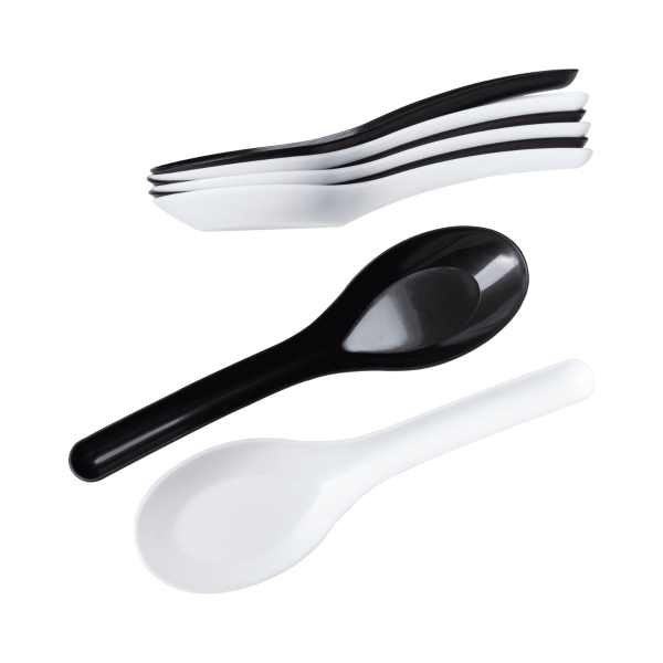 Karat Med-Heavy Weight Asian Soup Spoon - White - 1,000 ct