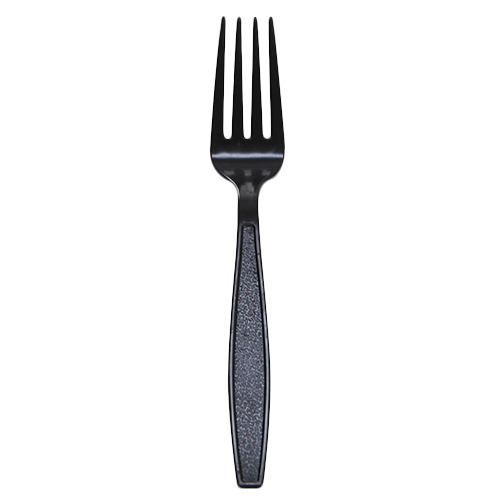 Karat PS Plastic Extra Heavy Weight Forks - Black - 1,000 ct