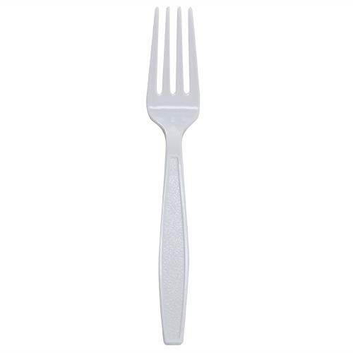 Karat PS Plastic Extra Heavy Weight Forks - White - 1,000 ct