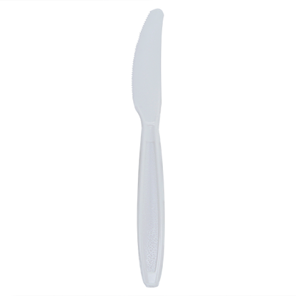 Karat PS Plastic Extra Heavy Weight Knives - White - 1,000 ct
