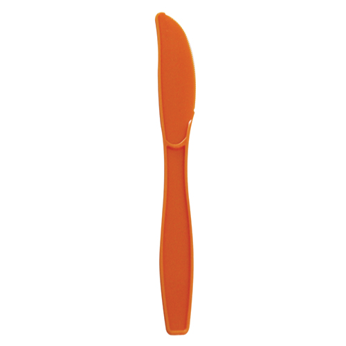 Karat PP Plastic Extra Heavy Weight Knives - Orange - 1,000 ct