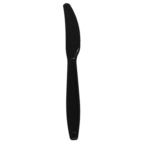 Karat PP Plastic Extra Heavy Weight Knives - Black - 1,000 ct