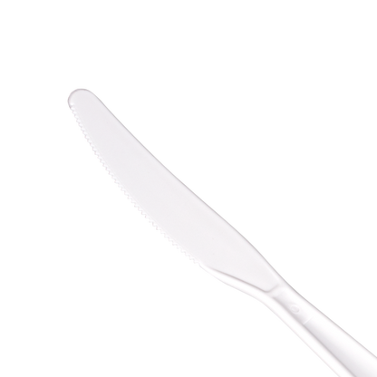 Karat PP Plastic Extra Heavy Weight Knives - White - 1,000 ct