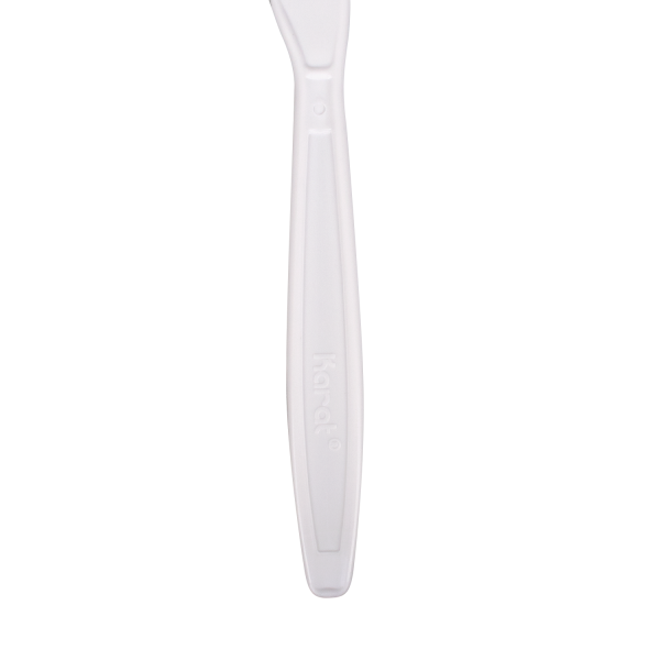 Karat PP Plastic Extra Heavy Weight Knives - White - 1,000 ct