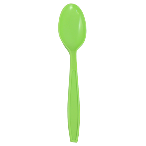 Karat PP Plastic Extra Heavy Weight Tea Spoons - Green - 1,000 ct