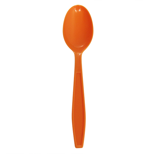 Karat PP Plastic Extra Heavy Weight Tea Spoons - Orange - 1,000 ct