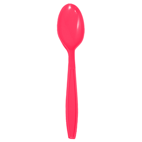 Karat PP Plastic Extra Heavy Weight Tea Spoons - Pink - 1,000 ct