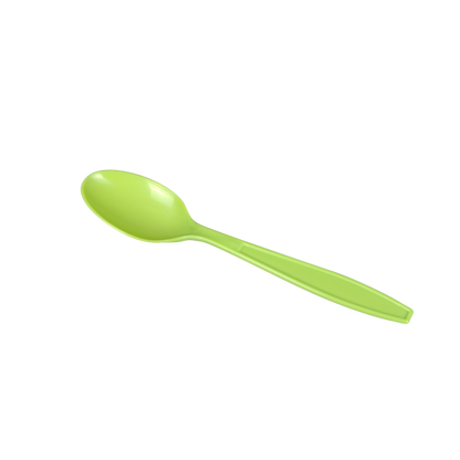 Karat PP Plastic Extra Heavy Weight Tea Spoons - Green - 1,000 ct