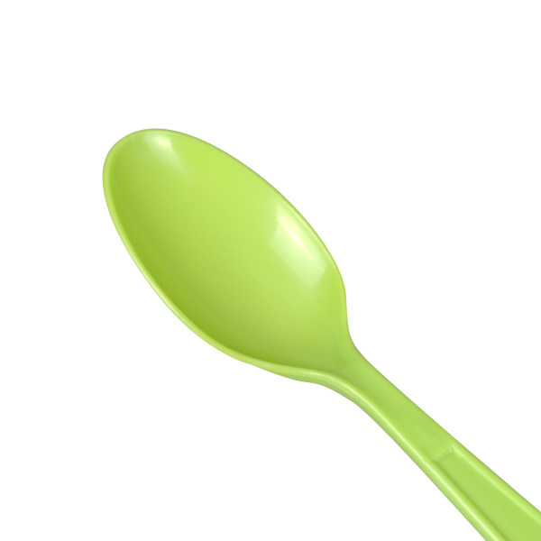 Karat PP Plastic Extra Heavy Weight Tea Spoons - Green - 1,000 ct