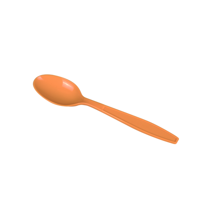 Karat PP Plastic Extra Heavy Weight Tea Spoons - Orange - 1,000 ct