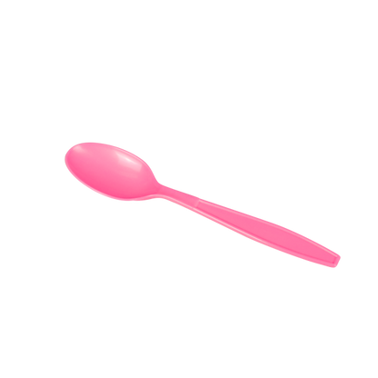 Karat PP Plastic Extra Heavy Weight Tea Spoons - Pink - 1,000 ct