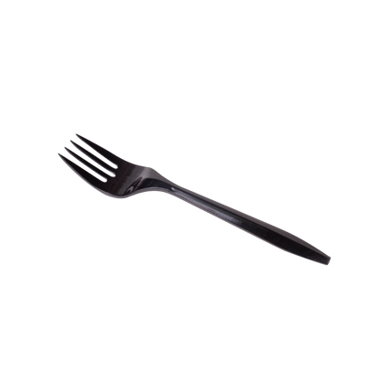 Karat PS Plastic Medium Weight Forks Bulk Box - Black - 1,000 ct