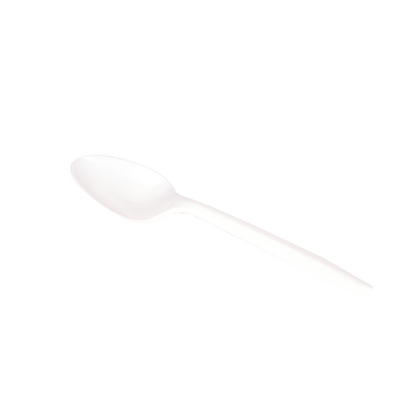 Karat PS Plastic Medium Weight Tea Spoons Bulk Box - White - 1,000 ct