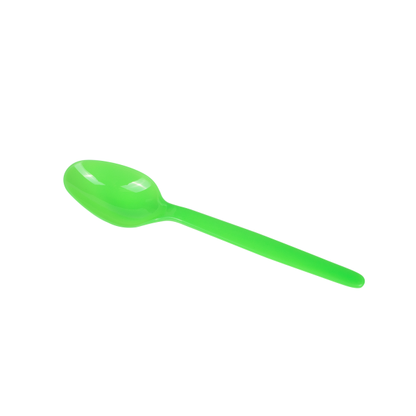 Karat PS Plastic Heavy Weight Tea Spoons - Green - 1,000 ct