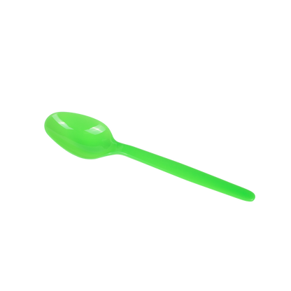 Karat PS Plastic Heavy Weight Tea Spoons - Green - 1,000 ct