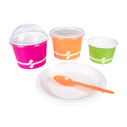 Karat PS Plastic Heavy Weight Tea Spoons - Orange - 1,000 ct