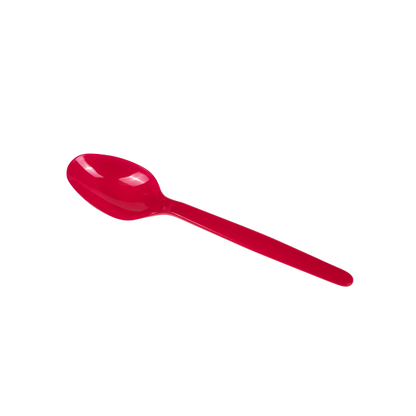 Karat PS Plastic Heavy Weight Tea Spoons - Red - 1,000 ct