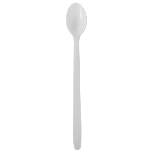 Karat PP Plastic Heavy Weight Soda Spoons - White - 1,000 ct