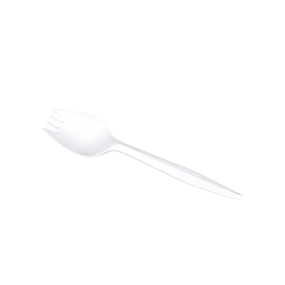 Karat PP Plastic Medium Weight Sporks - White - 1,000 ct