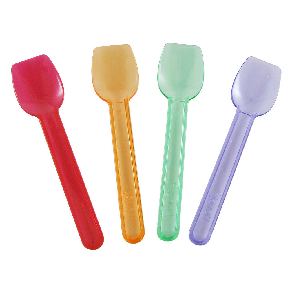 Karat PS Plastic Gelato Spoons - Rainbow - 2,000 ct