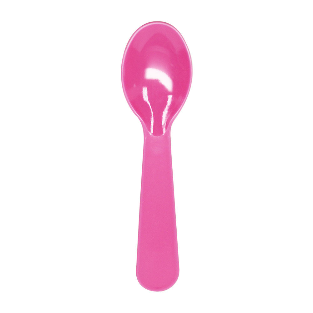 Karat PS Plastic Tasting Spoon - Pink - 4,000 ct