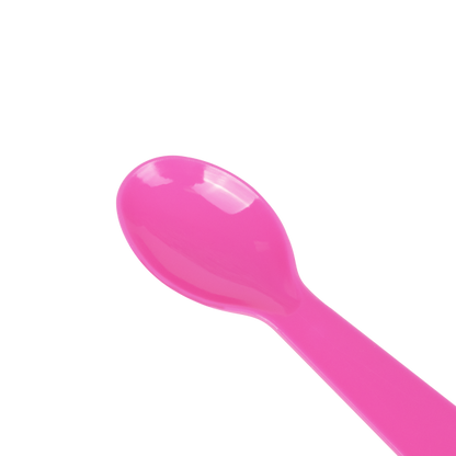 Karat PS Plastic Tasting Spoon - Pink - 4,000 ct
