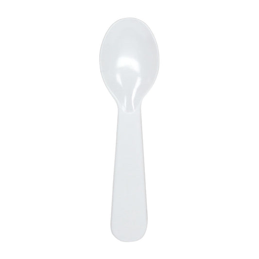 Karat PS Plastic Tasting Spoon - White - 4,000 ct