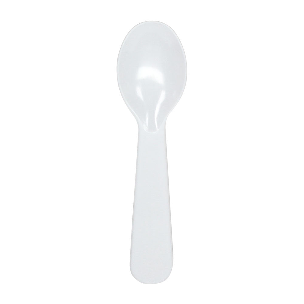 Karat PS Plastic Tasting Spoon - White - 4,000 ct