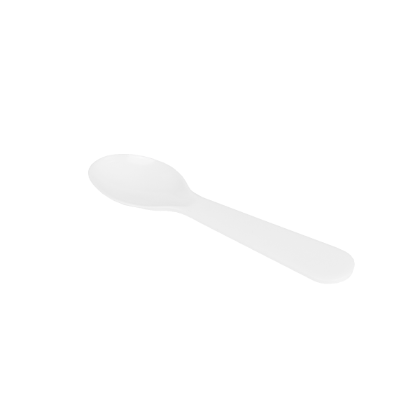 Karat PS Plastic Tasting Spoon - White - 4,000 ct