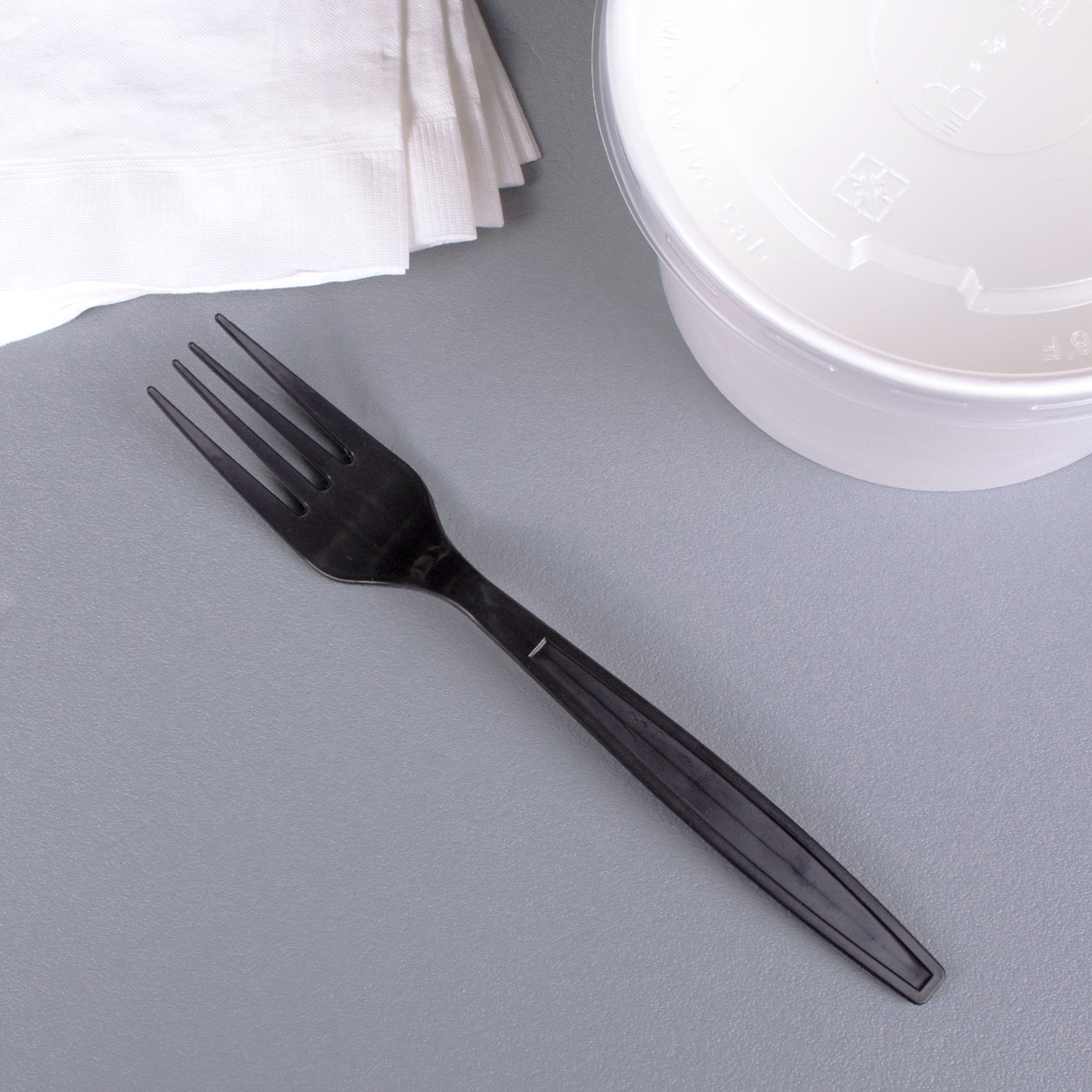Karat PP Plastic Heavy Weight Forks - Black - Wrapped - 1,000 ct
